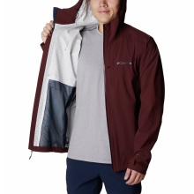 Columbia Hiking Jacket Ampli-Dry (wind and waterproof) burgundy Men